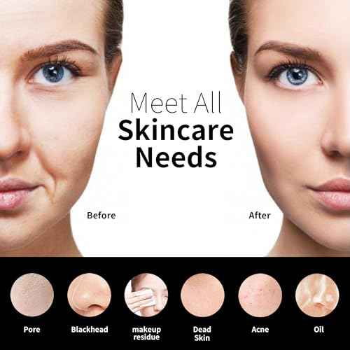 Silicone Face Scrubber, N?graCoola CLIE 2.0 Facial Cleansing Brush, Rechargeable, Waterproof Face Scrub Brush for Cleansing, Exfoliating, Massaging, Electric Facial Exfoliator for Women & Men - Black