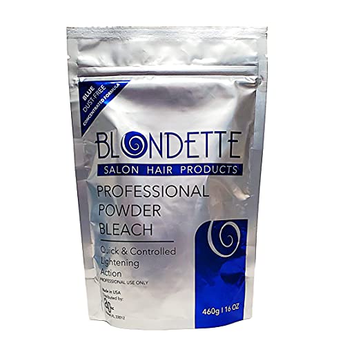 Powder Bleach, Blondette Salon Professional Powder Bleach blue dust-free (460)
