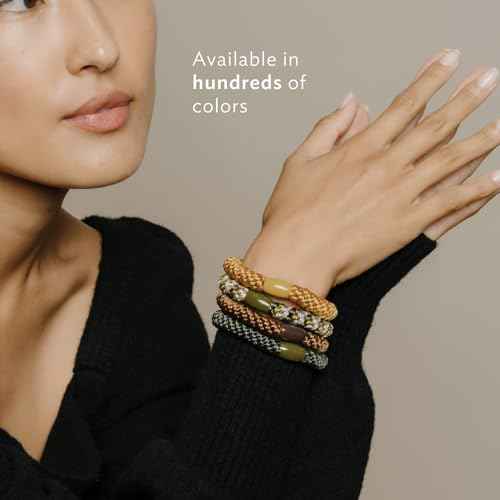 L. Erickson Grab & Go Ponytail Holders, Black, Set of Eight - Exceptionally Secure with Gentle Hold