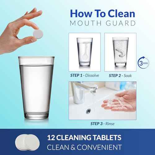 Mouth Guard for Grinding Teeth at Night, Night Guards for Teeth Grinding, Mouthguards for Grinding of Teeth, Mouth Guard for Sleeping with 12 Cleaning Tablets