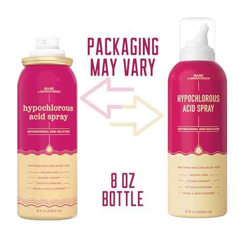BASE LABORATORIES Hypochlorous Acid Spray for Face & Skin | 8oz | Facial Spray Daily Skin Repair Solution for Sensitive Skin, Redness, Irritations, Eczema | Hypochlrous HOCL Molecule | 2PK