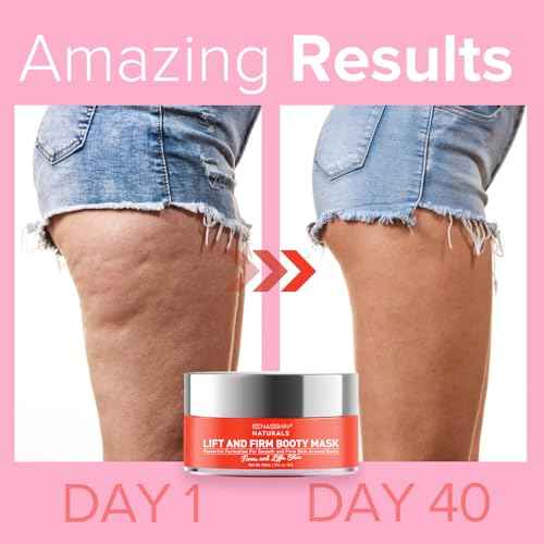 Anti Cellulite Body Firming Cream: Tightening & Lifting Booty Lotion with 3D Thermal Tech for Thighs, Belly, Bum & Women Sagging Skin, Shea Butter & Coconut Oil, 3.4 oz