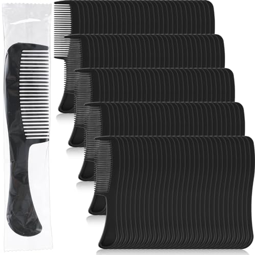 Layhit 150 Pack Bulk Hair Combs Individually Wrapped Plastic Hair Comb Set Christmas Boxes Gifts Travel Pocket Sturdy for Women, Kids, Men, Homeless, Shelter, Nursing, Hotel, Home, Charity Church