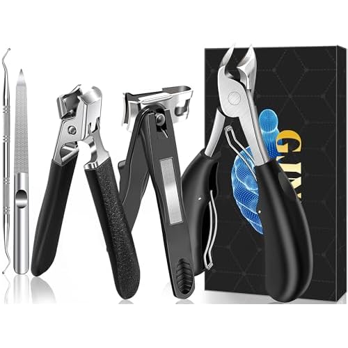 Toenail Clippers for Seniors Thick Toenails, Mens Stocking Stuffers 2025, Heavy Duty Large Toe Nail Clippers for Men with Catcher, 360¡ÆRotating Nail Clippers, Christmas Xmas Presents Gifts for Adults