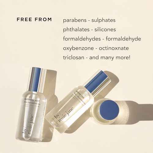 By Rosie Jane Body & Hair Perfume Mist (White Tee) - Clean Hair & Body Mist for Women - With Notes of Cotton Blossom, Lily Water & Soft Rose (115ml)