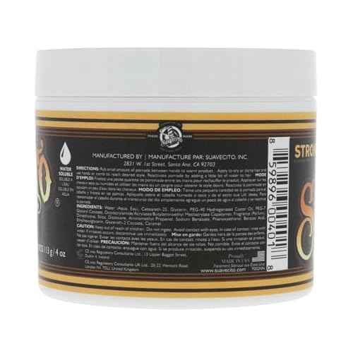 Suavecito Pomade Firme (Strong) Hold - Strong Hold Hair Pomade For Men - Medium Shine Water Based Flake Free Hair Gel - Easy To Wash Out - All Day Hold For All Hair Styles