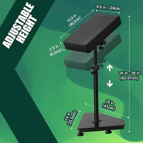 Tattoo Arm Rest with Adjustable Height, Armrest for tattooing with Thickened Soft Sponge Pad for Tattoo Studio