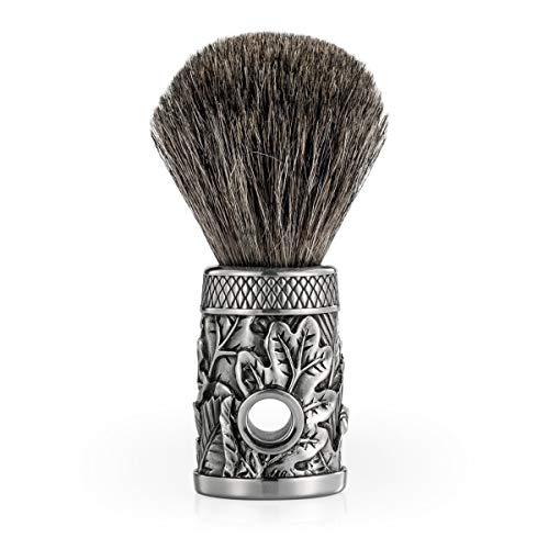Royal Selangor Hand Finished Men's Accessories Collection Pewter Woodland Shaving Brush Gift