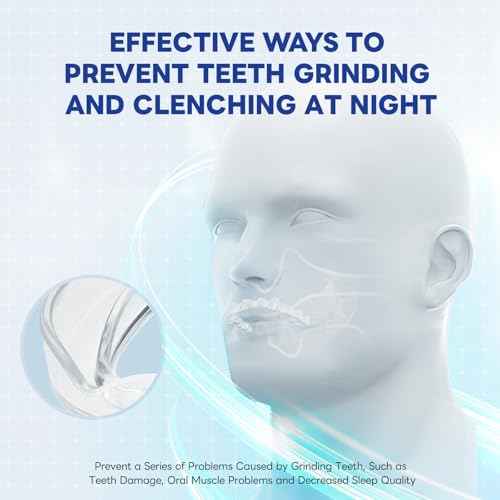Mouth Guard for Grinding Teeth at Night, Teeth Grinding Mouth Guard for Sleeping, Perfect fit Night Guards for Teeth Grinding, 2 Size Mouthguard Available for Adults