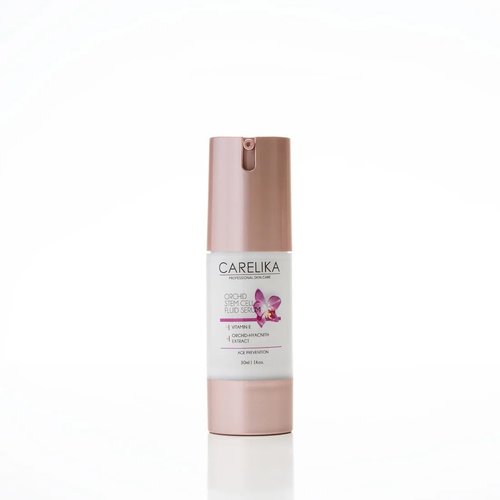 CARELIKA Orchid Stem Cell Face Serum – Anti-Aging Formula with Vitamin E & Orchid Extract – Hydrating, Firming & Brightening Serum for All Skin Types – 30ml
