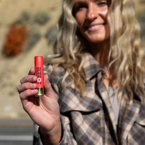 BALMSHOT Organic Lip Balm - Pomegranate Flavor - SPF 15, Made in USA