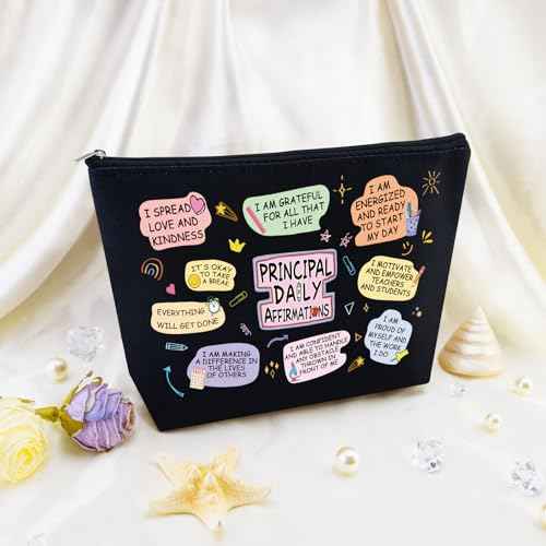 Principal Appreciation Gifts for Women Assistant Principal Gifts for Women National Assistant Principals Week Teacher Appreciation Day Birthday Retirement Daily Affirmations Makeup Bag