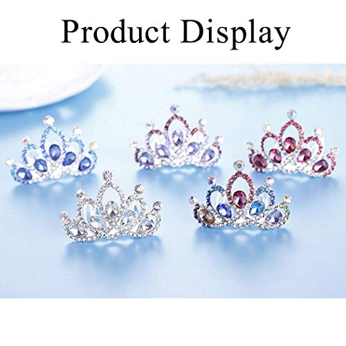 JAKAWIN Rhinestone Little Tiara Crystal Hair Comb Birthday Gift Hair Accessories