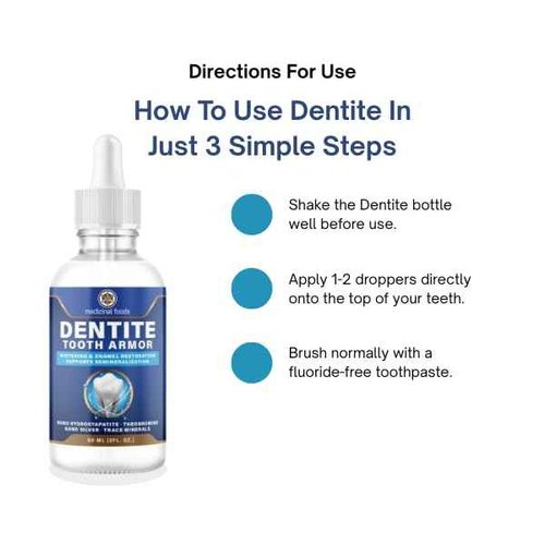 Original Dentite Tooth Armor Liquid | Clinically Strengthen Enamel with Remineralization Drops | at-Home Tooth Enamel Repair | Stronger Teeth | Hydroxyapatite | 60 ml