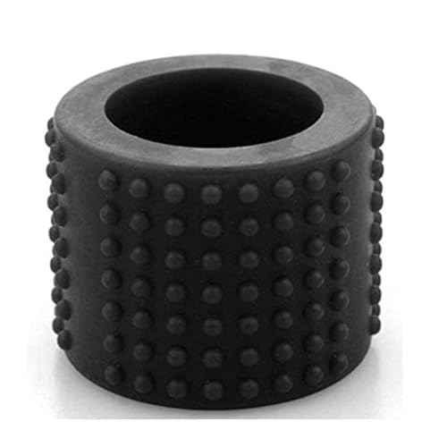Black Food-Grade Silicone Tattoo Grip Cover - Dia 25x30mm Professional Tattoo Pen Sleeve | Non-Slip Grip Accessories for Tattoo Artists,Tattoo Machine Parts, Professional Tattoo Supplies (3.7x3cm)
