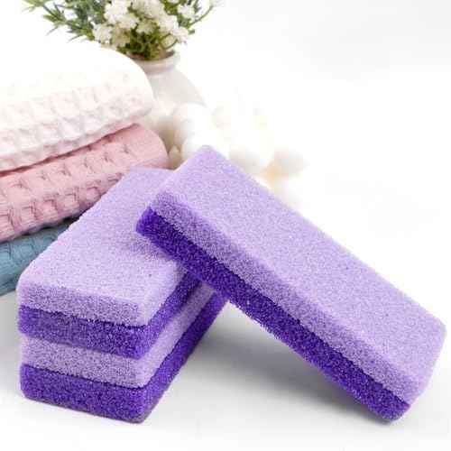 Pumice Stone for Feet 3 Pack ? Double Sided Foot Scrubber for Shower & Foot Bath, Foot Scrubber Dead Skin Remover