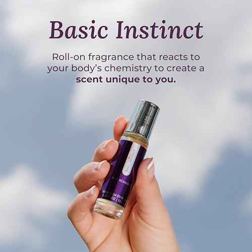Pure Romance - Basic Instinct Roll On Perfume (0.35 fl oz) - Perfumes for Women or Men - Personal Scent - Long-Lasting - Travel Size - Wellness & Self Care