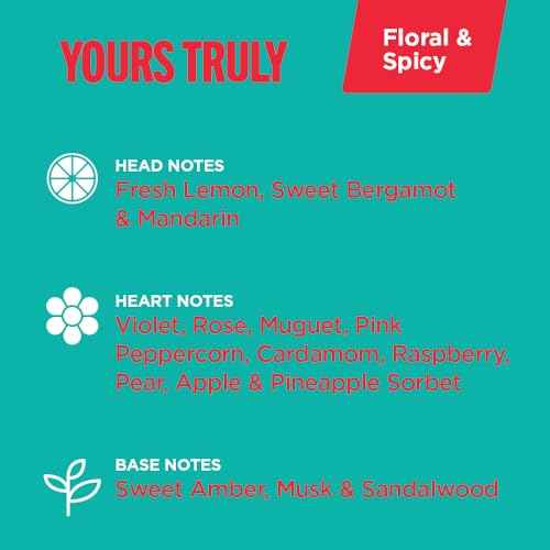 Affirmations Yours Truly Pheromone Body Mist for Women - Fruity Floral Scent with Notes of Natural Fresh Lemon, Sweet Bergamot, and Mandarin - 3.35 fl oz