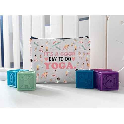 WCGXKO Yoga Gift Makeup Bag Meditation Zen Gift It's a Good Day To Do Yoga Toiletry Bag (Do Yoga)