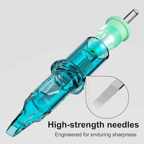 BIGWASP X Tattoo Cartridge Needles 1214RL - 20Pcs 14RL #12 Standard 0.35mm 14 Round Liner Disposable Tattoo Needles for Rotary Tattoo Machines
