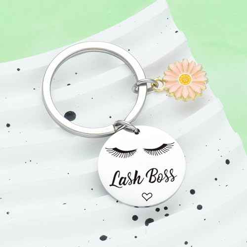 Lashes Girl Gift Makeup Artist Keyring Esthetician Appreciation Gift Cosmetologist Jewelry