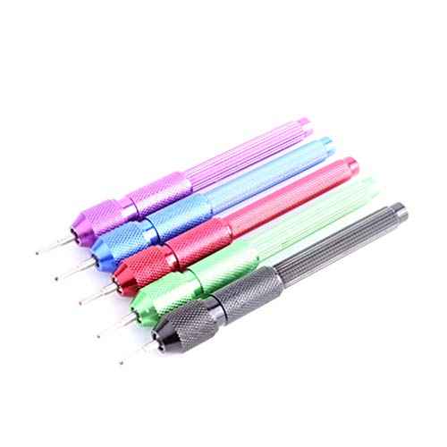EXCEART Tattoo Pen Set - 20Pcs Light Green Holder with Purple Refill Precision Marking and Stencil Tool for Tattoo Artists