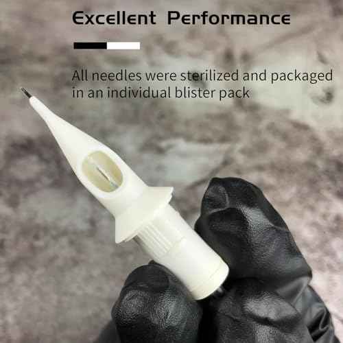 BIGWASP Professional Disposable 1003RL Tattoo Needle Cartridge #10 Bugpin 3 Round Liner (3RL) 20Pcs