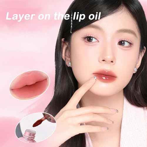 3 Colors Red Pink Brown Cute Bunny Lip Gloss Set,2 IN 1 Liquid Velvet Matte Keychain Lipstick Long Lasting Waterproof Lipstick for Women Girls