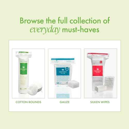 Intrinsics Premium Cotton Ovals (50 Count) ? Dual-Sided 3¡± Medium-High Absorbency Large Cotton Pads, Lint-Free Hypoallergenic Cotton for Makeup Removal, Cleansing, and Exfoliation