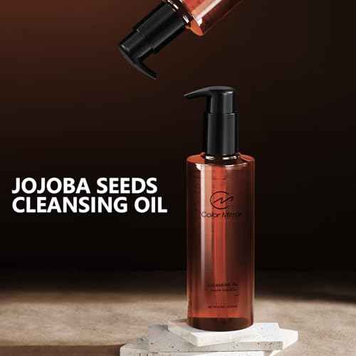 Jojoba Seed Light Cleansing Oil, Gentle Clogged Pore & Blackheads Oil Cleanser, Heavy Makeup Remover,6.76 fl oz 200ml