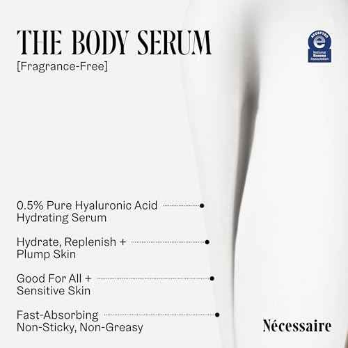 N?cessaire The Body Serum - Hydrating Serum With Hyaluronic Acid, Niacinamide + Ceramides. Dermatologist-Tested. Hypoallergenic. Approved By The National Eczema Association. 150 ml / 5.1 fl oz.