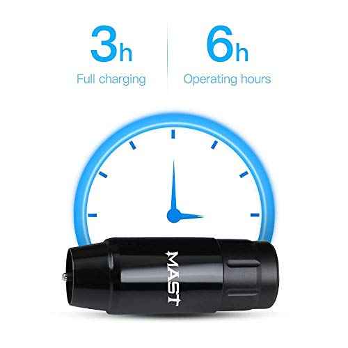 Mast Tour Wireless Tattoo Gun Machine Kit - Complete Tattoo Kit for Beginners 2 Batteries Power Supply 20Pcs Cartridges Needles for Lining Shading