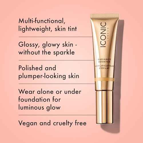 ICONIC LONDON Radiance Booster | Liquid Radiance Lightweight Skin Tint for a Glowy Makeup Look, Cruelty Free, Vegan Makeup