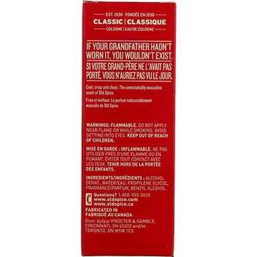 Old Spice Classic Cologne Spray 4.25 oz (Pack of 6)