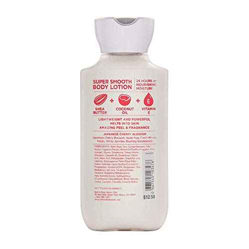 Bath & Body Works Japanese Cherry Blossom Super Smooth Body Lotion, 8 Ounce
