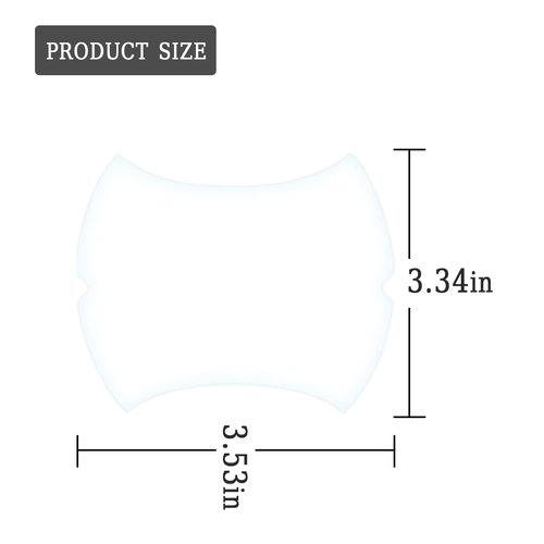 Carbon Fiber Car Door Protector - 8PCS Anti-Scratch Film, Non-Marking, Self-Adhesive for All Cars (Clear)