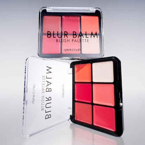 Catrice Blur Balm Blush Palette | 6-in-1 Blurring Flush & Highlighter Makeup | Balm-to-Powder Formula | Vegan & Cruelty Free