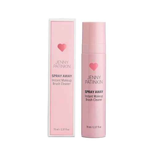 JENNY PATINKIN Instant Makeup Brush Cleaner Spray, Cleaner Solution for Makeup Brushes, Makeup Sponge & Powder Puff, Professional & Travel-Sized Sanitizing Spray, Quick Drying. (2.37 fl oz)