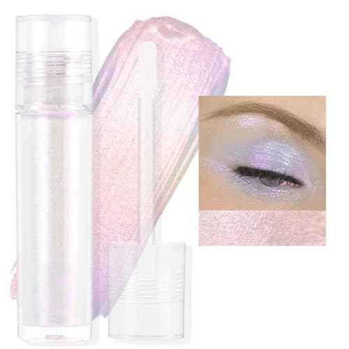 Liquid Glitter Eyeshadow,Vibrant Color Shifting Holographic Eyeshadow Long Lasting Liquid Eyeshadow Smooth and Creamy Glitter Eyeshadow Highly Pigment Iridescent Makeup 0.14 Fl Oz (03, 0.14)