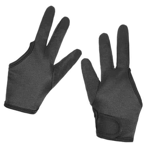 2 Pcs Heat Resistant Gloves for Hair Styling, Three-Finger Professional Curling Iron Barber Glove, Reusable Hair Dye Heat Protector Gloves, Proof Sublimation for Curling Wand Flat Iron Hot-Air Brush