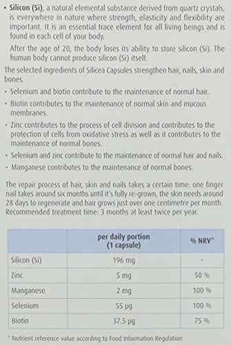 Hubner Silicea for Hair Skin and Nails - Pack of 60 Capsules