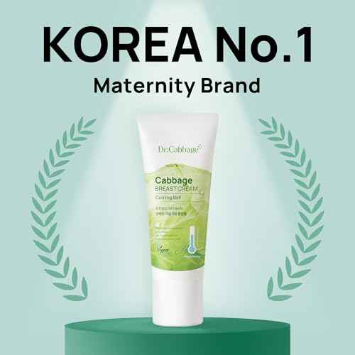 Dr.Cabbage+ Cabbage Breast Cream 3.38 Oz with Special Cooling Ball applicator | For Engorgement, Mastitis, Stop Lactation | Trusted by Korea Mother, Breastfeeding Essencial