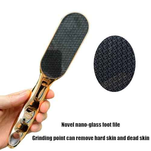 2 pcs Hard Skin Remover Nano Glass Foot File - Foot Callus Remover, Dead Skin Remover, Durable Foot Scrubber, Long Lasting Foot Buffer, Soft Smooth Feet £¬Christmas Gifts Christmas Stockings Stuffing