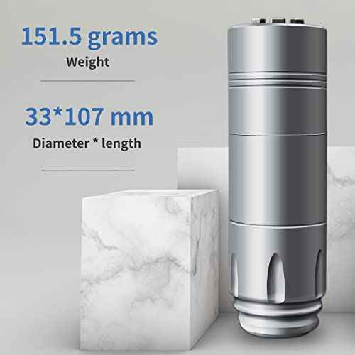 BRONC Tattoo Machine Rotary Short Pen Style Supply Coreless Motor 1,250mAh Battery Power (4.0mm Stroke) Grey