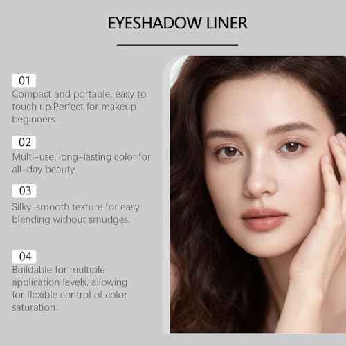 Shadow Liner Duo Plum: 2-in-1 Waterproof Eyeliner & Eyeshadow Stick, Smooth & Easy to Apply for Smoky or Natural Looks 6 Colors (2PCS-D)