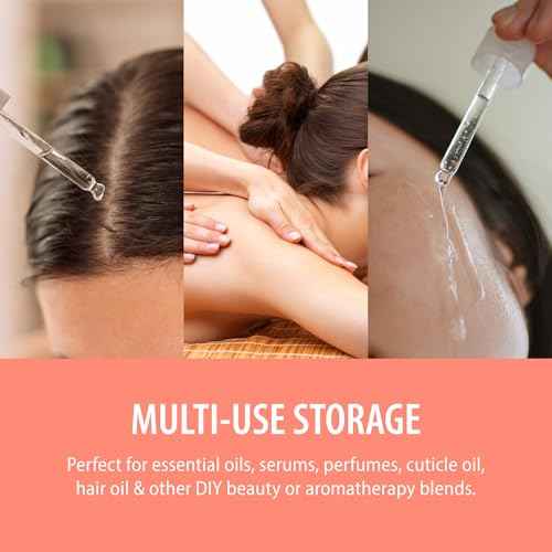 Black Boston Round 1 oz Dropper Bottles | Glass Dropper Bottles for Essential Oils & Aromatherapy | Travel Size 1 oz | 24 Pack