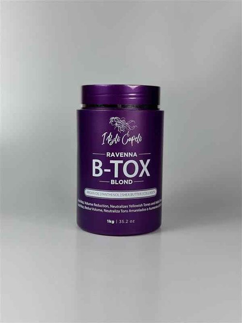 I Belli Capelli Ravenna Hair B-tox Treatment for Blond Hair, Formaldehyde-Free- Cirugia Capilar Para el Cabello- Anti-Frizz, Smoothing- 35.2 oz(1kg), 2 units