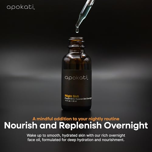 Night Shift Overnight Skin Therapy Face Oil with Tansy, Chamomile and Helichrysum ? Replenishing and Calming Formula for Nighttime Skincare, 30ml