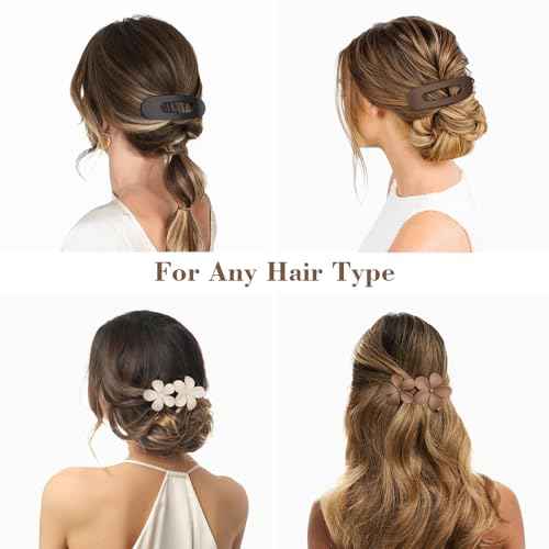 12 Pcs Flat Hair Clips for Women - 3 Styles Flat Claw Clips for Thin Thick Hair, Strong Hold Hair Accessories