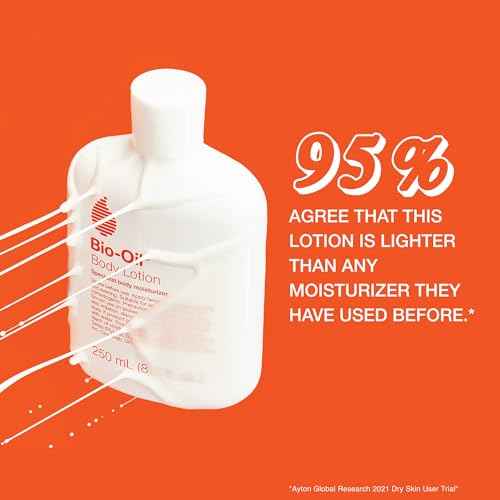 Bio-Oil Moisturizing Body Lotion for Dry Skin, Ultra-Lightweight High-Oil Hydration, with Jojoba, Rosehip, Shea, and Hyaluronic Acid, 8.5 Oz